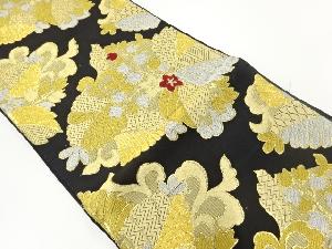 アンティーク　草花模様刺繍袋帯（材料）